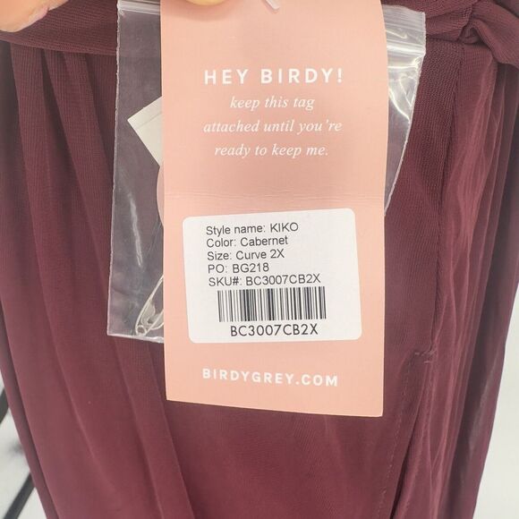 NWT Birdy Grey‎ Kiko Bridesmaid Dress | Cabernet Curvy Size 2x - Picture 9 of 10